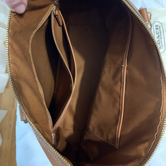 Coach leather cross body satchel. - Picture 10 of 13